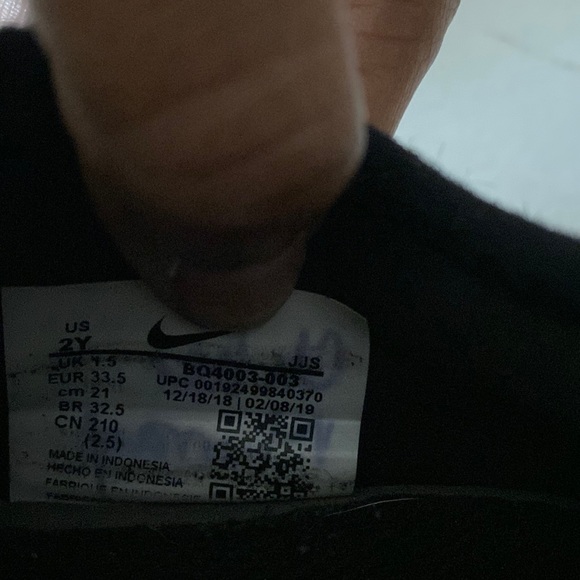 Copy- Nike react presto black phantom youth size 2 - Picture 7 of 7